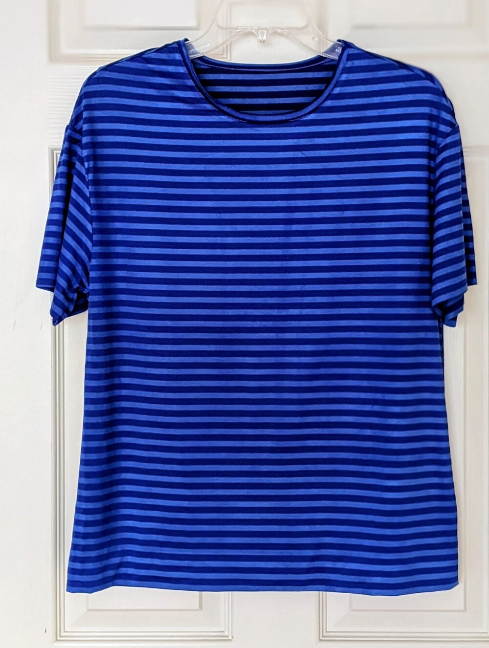 Blue Striped Short Sleeve Tee
